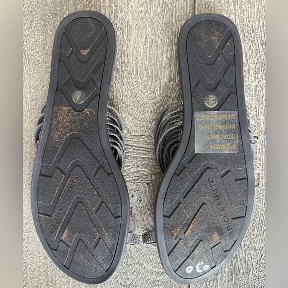 Vince Camuto Silver Strappy Toe-Ring Sandals - Picture 5 of 9